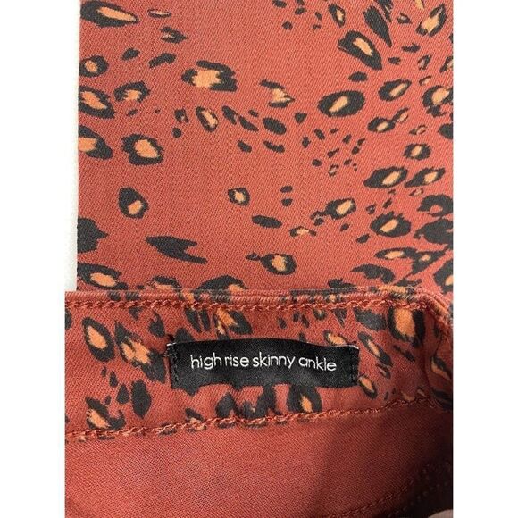 Ella Moss Skinny Ankle Jeans Juniors' 26 Cheetah Animal-Print Stretch NEW - Picture 5 of 13